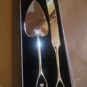 Heart shape wedding knife set (sold)